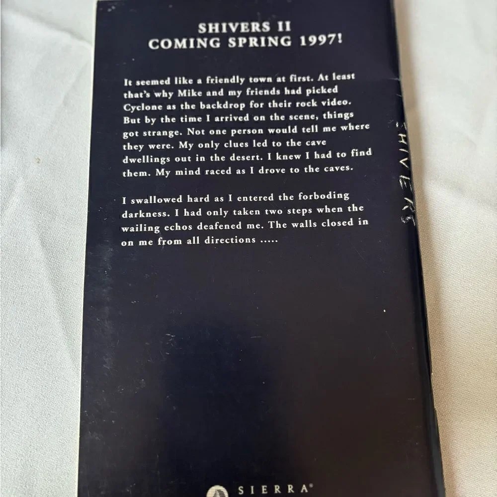 Shivers (PC, 1995) Windows 95 Sierra Big Box Includes Manual